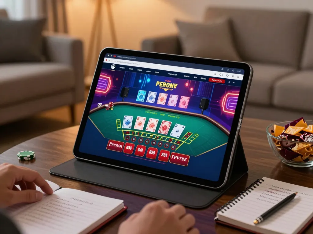 Players engaging in stunning live dealer baccarat on 23vn23 tablet with rich visuals and strategic options
