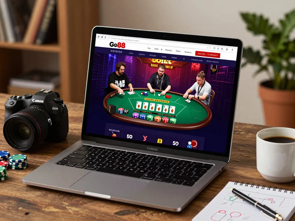 Engaging gameplay on Go88 online portal showcasing live dealer blackjack with vibrant colors.