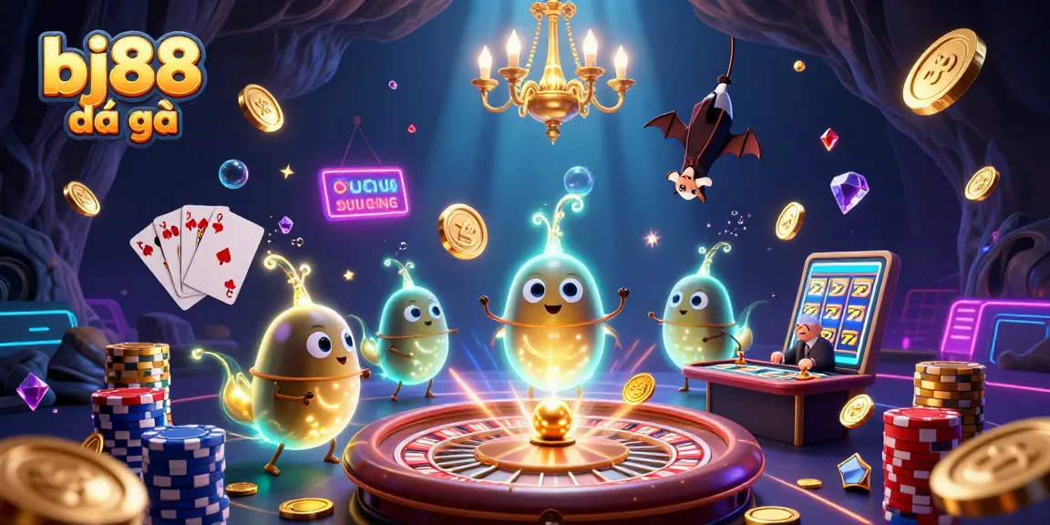Experience the thrill of bj88 đá gà with a vibrant casino scene and fun characters.