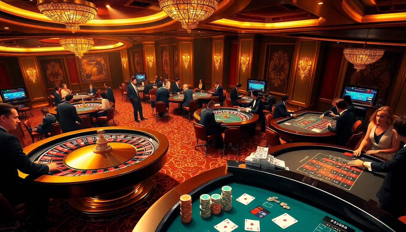 Experience luxury gaming at sv388.financial with vibrant casino action featuring roulette and poker.