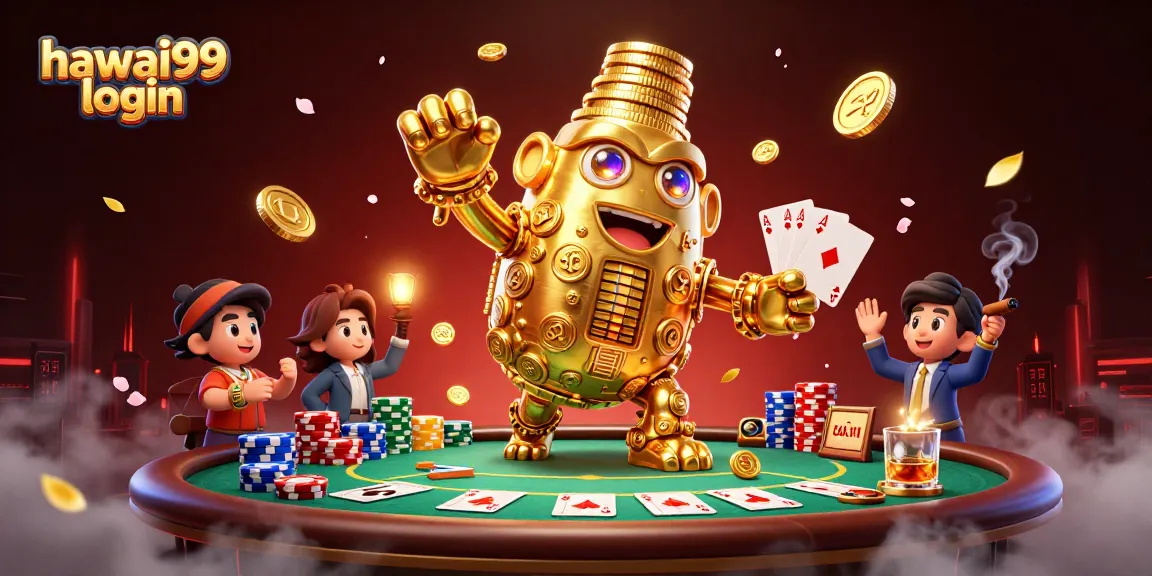 Experience the magic of hawai99 login with captivating casino elements in a vibrant scene.