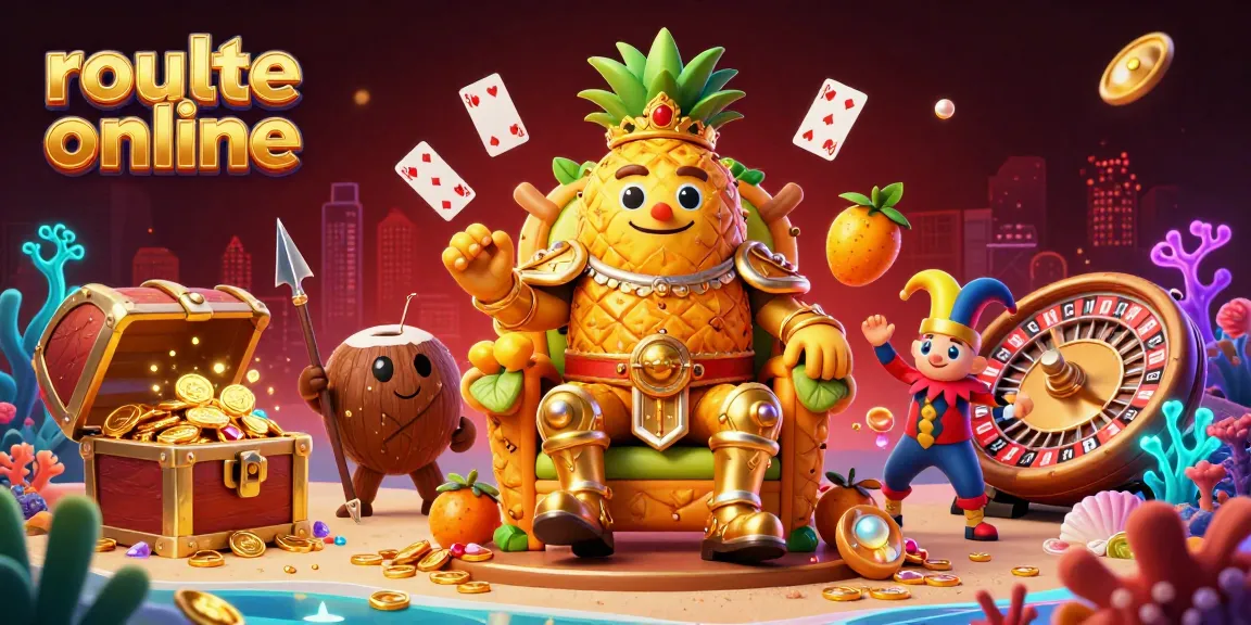 Experience thrilling roulette online action in this vibrant casino illustration filled with golden treasures and energetic characters.