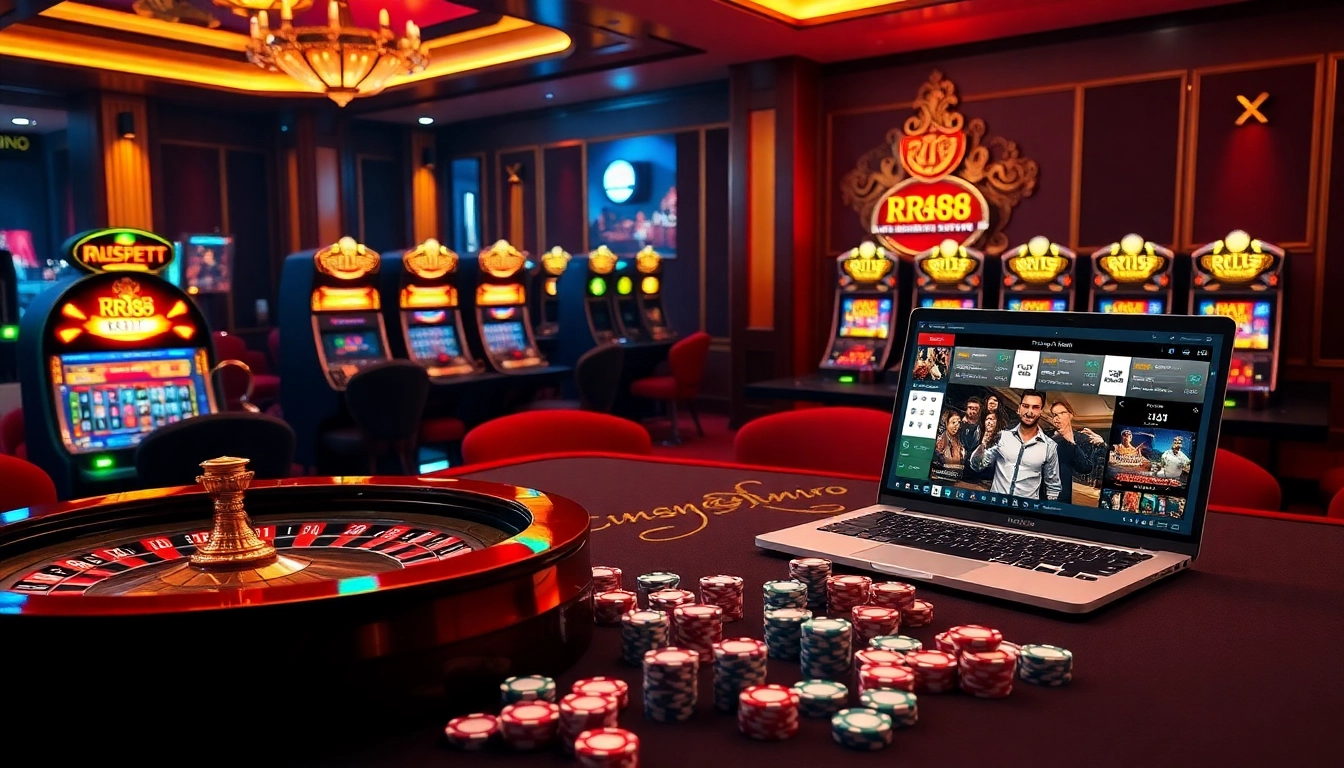 Engage with Trang Chủ RR88 and explore a premium online gambling interface featuring exciting casino games.