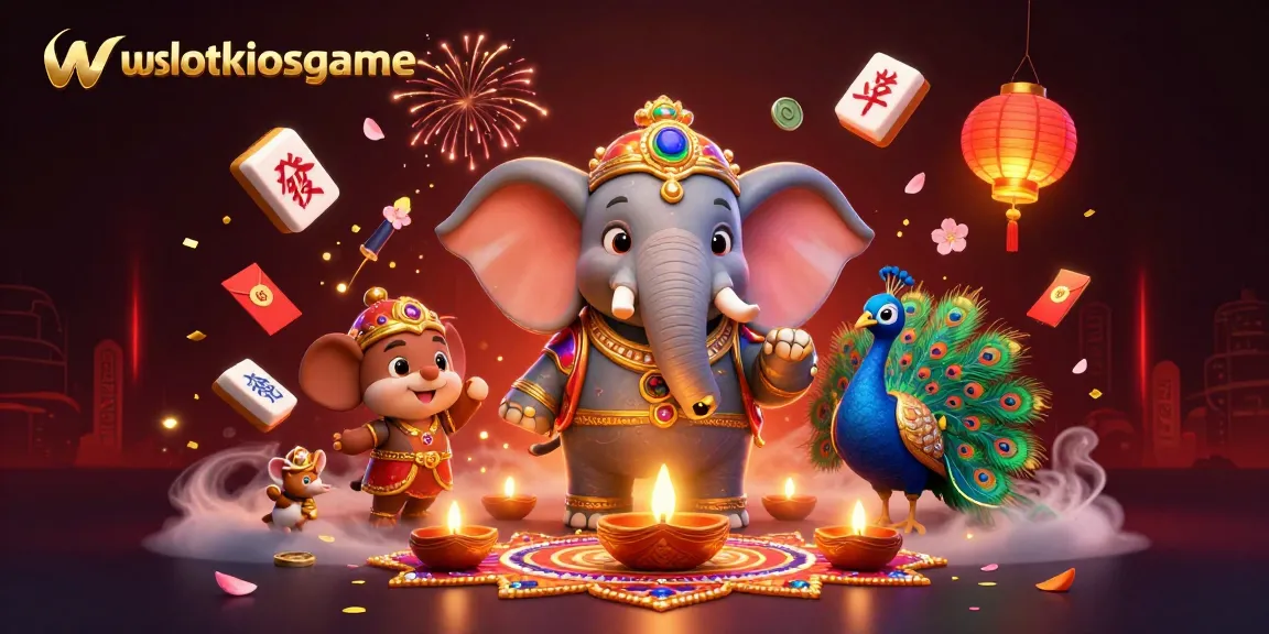 Permainan seru wslotkiosgame dengan kostum karakter istimewa dan simbol keberuntungan yang menarik.