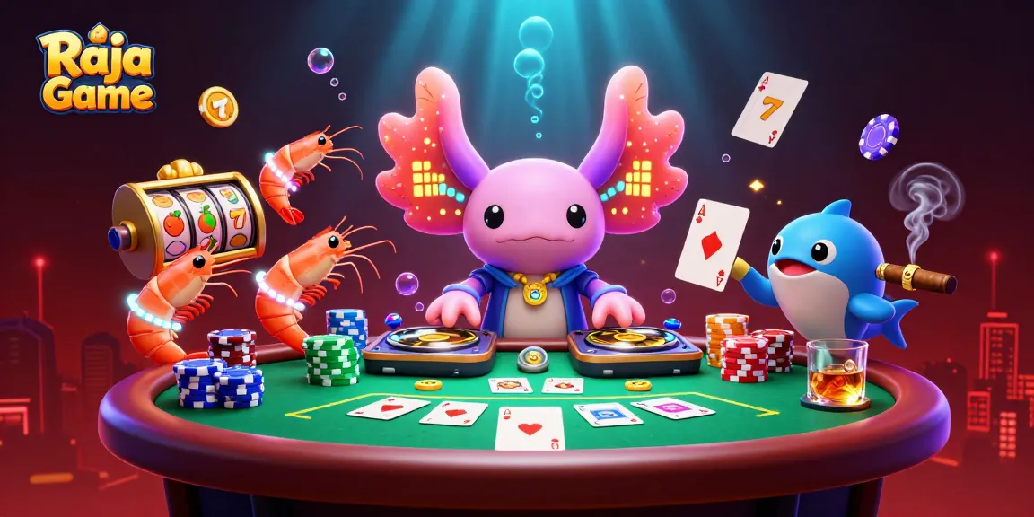 Experience winning thrills with Raja Game in a vibrant underwater casino scene.
