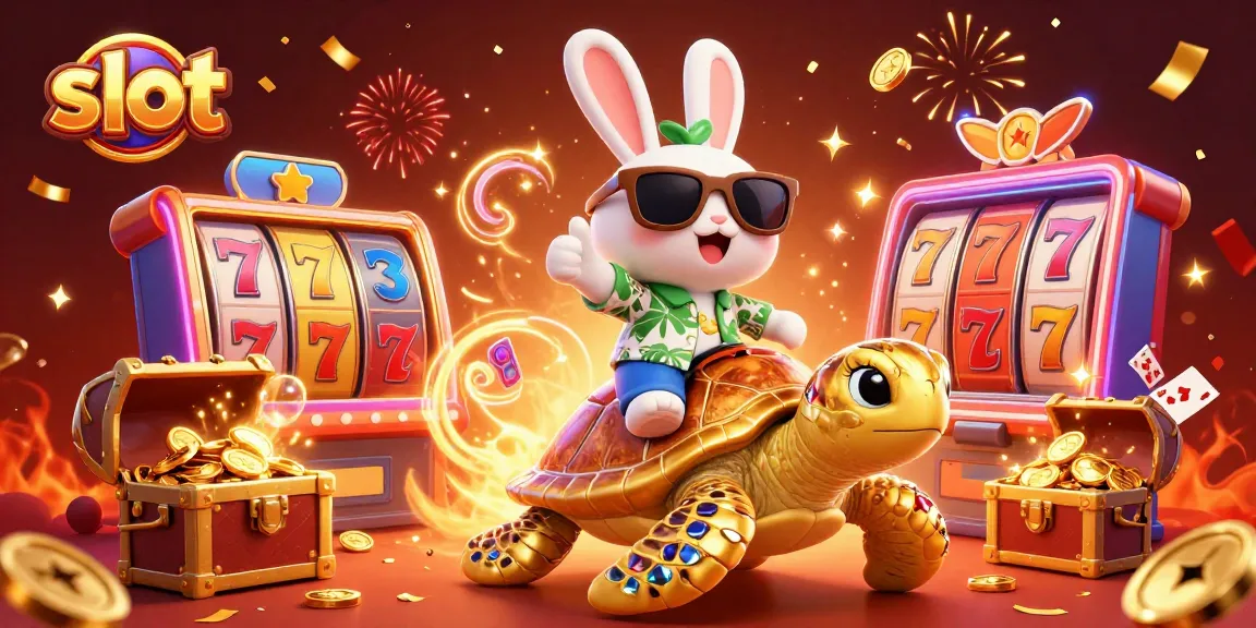 Slot gacor dengan simbol mesin slot dan koin emas dari harta karun di bawah laut