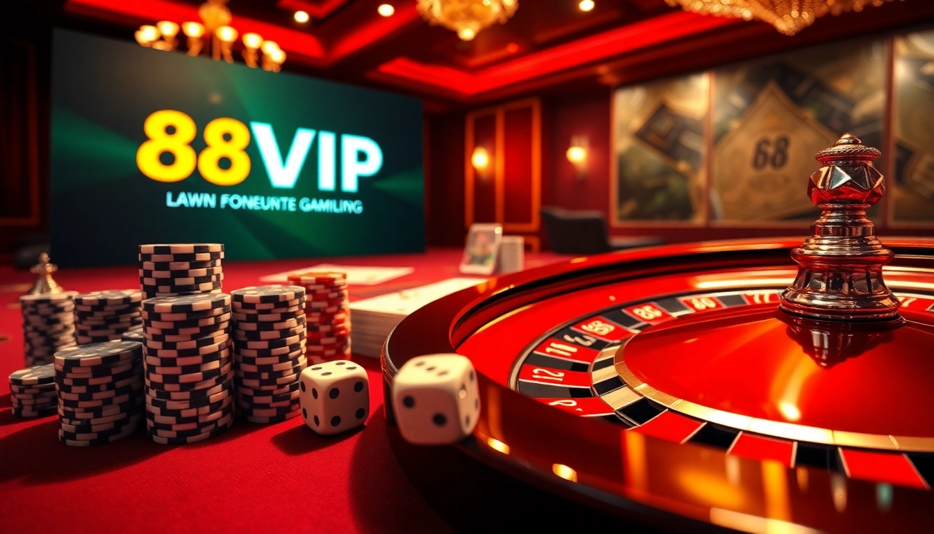 Experience the excitement of 68VIP as players engage in high-stakes gambling with lavish casino elements.