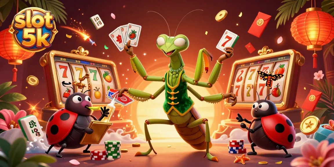 Experience thrilling slot 5k games with our visual depiction of a vibrant casino scene.