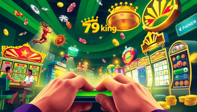 79king online betting platform featuring vibrant graphics and players engaged in various games