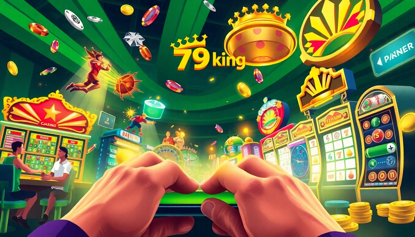 79king online betting platform featuring vibrant graphics and players engaged in various games