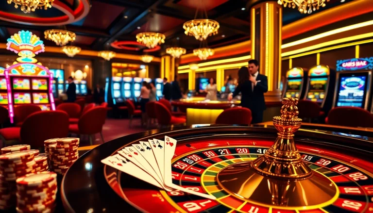 Vivez le frisson de gagner sur RR88 avec une action de casino vibrante mettant en scène la roulette et les cartes de poker.
