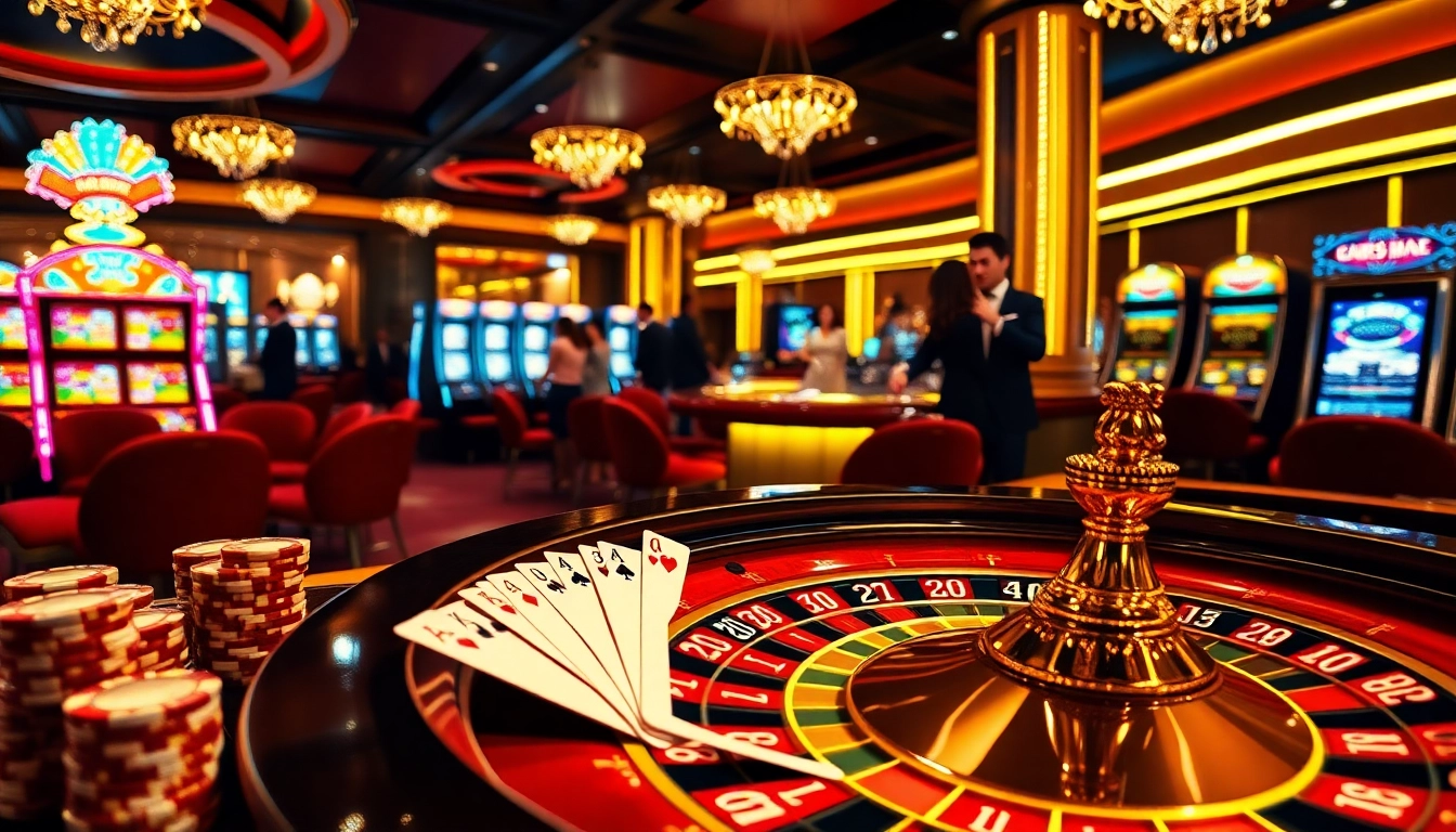 Vivez le frisson de gagner sur RR88 avec une action de casino vibrante mettant en scène la roulette et les cartes de poker.