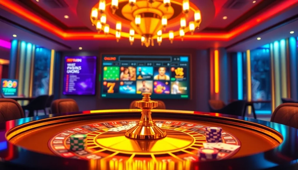 Experience thrilling online gambling at https://789win.apartments/ with a vibrant roulette scene and colorful poker chips.