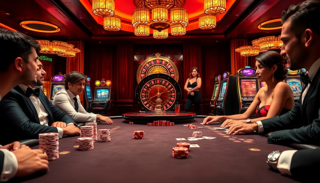 Players enjoy high-stakes poker at https://ih7777.com.br/, showcasing excitement and luxury in gambling.
