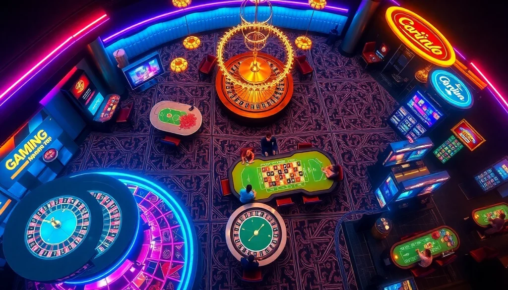 Engaging scene of Nhà cái 32Win online gambling interface with vibrant tables and players.