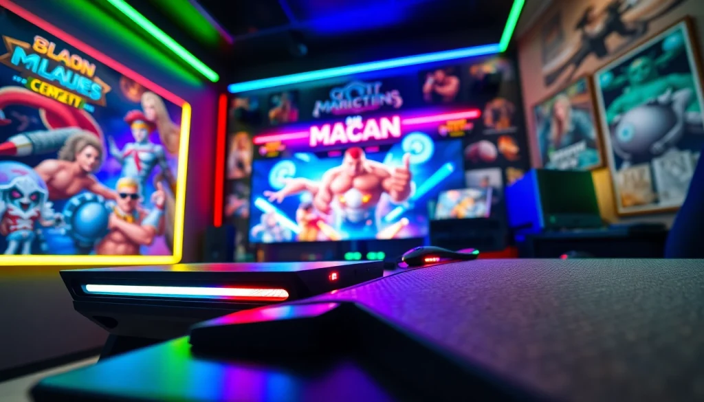 Play the qq macan game with an immersive and vibrant gaming setup.
