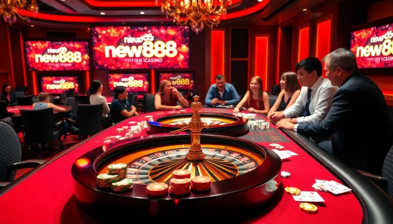 Experience the thrill of winning at new888 with an exciting casino game atmosphere.