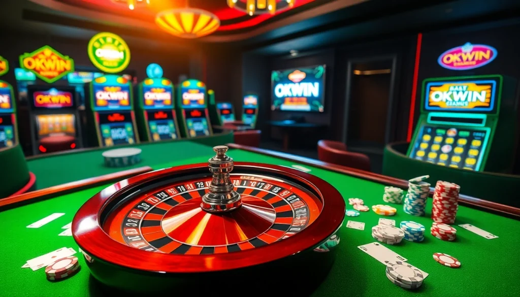 Experience the excitement of OKWIN with vibrant casino games and high-stakes betting.