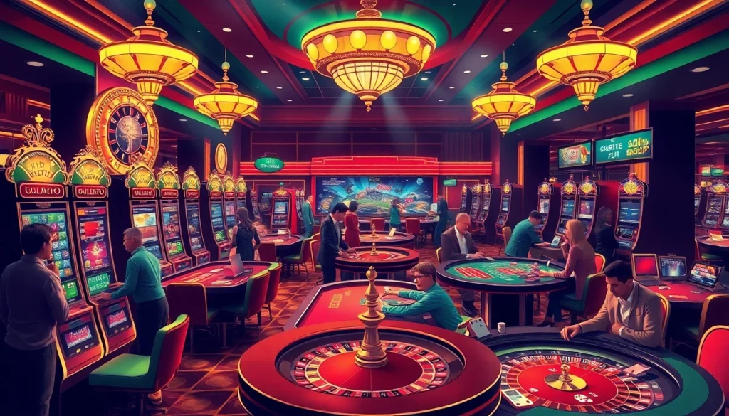 Experience thrilling gambling with an exciting casino scene featuring 링크모음 connecting various games and players.