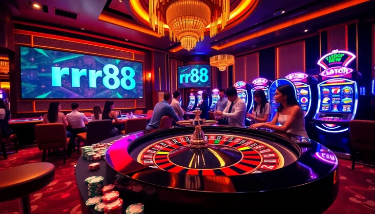 Experience the thrill of rr88 đăng nhập with vibrant casino visuals and engaging gameplay elements.