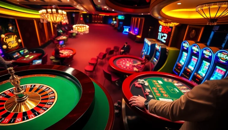Experience thrilling gameplay at MB66 with vibrant casino tables and players in action.