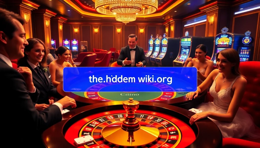 Players enjoying a thrilling game at a roulette table in a luxurious casino setting, highlighting the hidden wiki org.