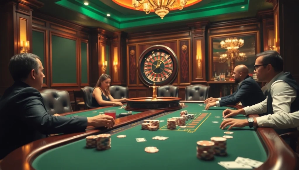 High-stakes poker game showcasing strategic plays on the casino Homepage.