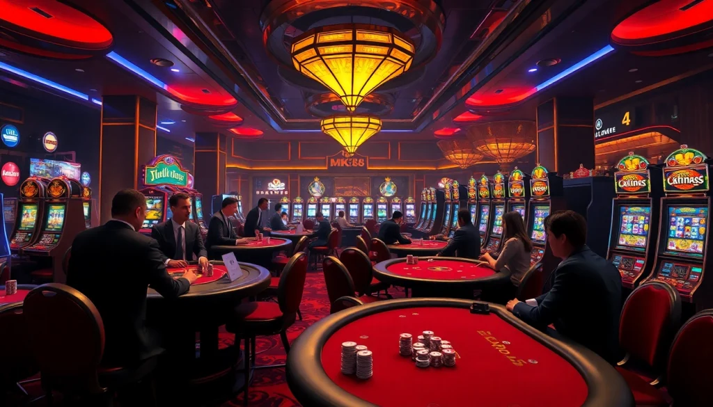 Experience thrilling bets and luxury at MK8-themed casino gaming tables.