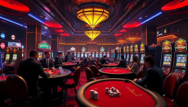 Experience thrilling bets and luxury at MK8-themed casino gaming tables.