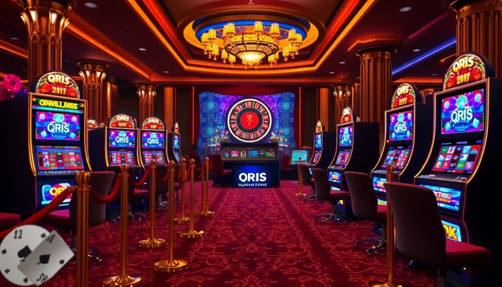 Spin the reels on slot qris machines surrounded by luxury casino elements.