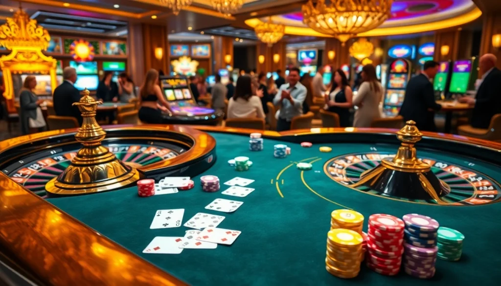 Experience the thrill of betting at sunwin20's elegant casino tables.
