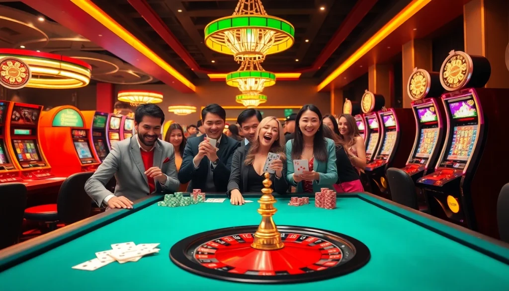 Experience the thrill of rajatoto88 with vibrant casino games and lively players at the tables.