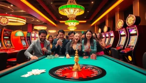 Experience the thrill of rajatoto88 with vibrant casino games and lively players at the tables.