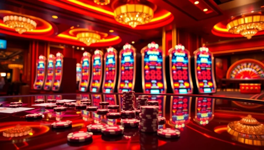 Experience the thrill of go88 nổ hũ with exciting slot machines and vibrant casino elements.