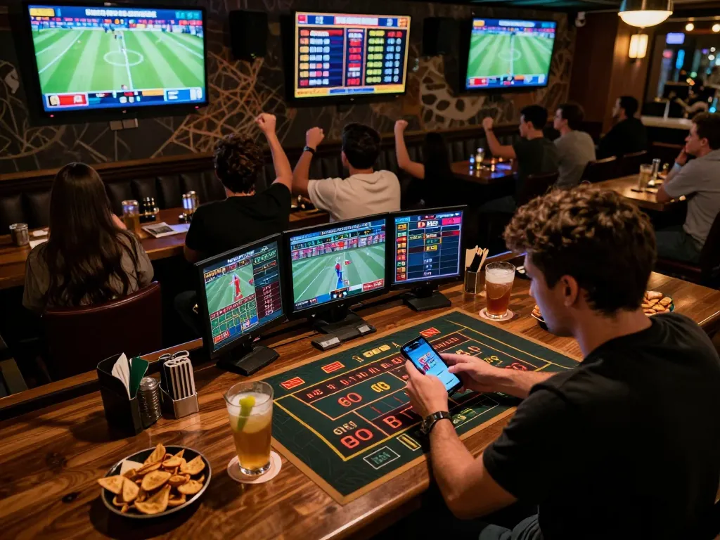 Place bets on 777vip while enjoying live sports action in a vibrant bar atmosphere