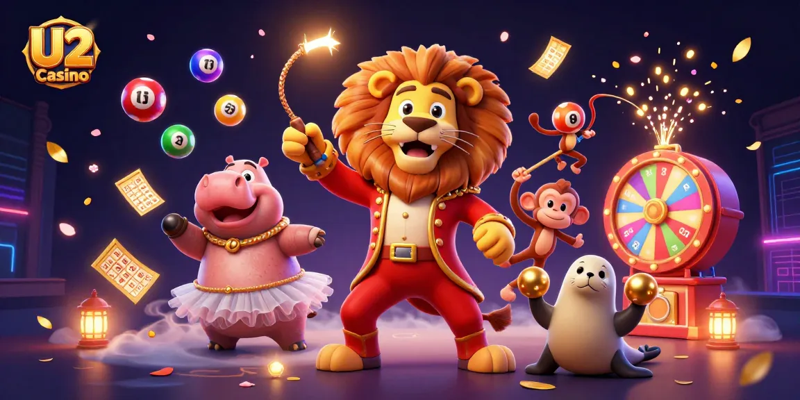 Experience thrilling gaming at U2 Casino with vibrant characters, colorful elements, and dynamic fun.