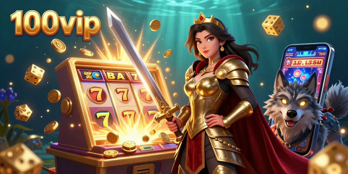 Engage with thrilling gaming action at 100vip, where a warrior queen and her heroic wolf unveil exciting slot jackpots.