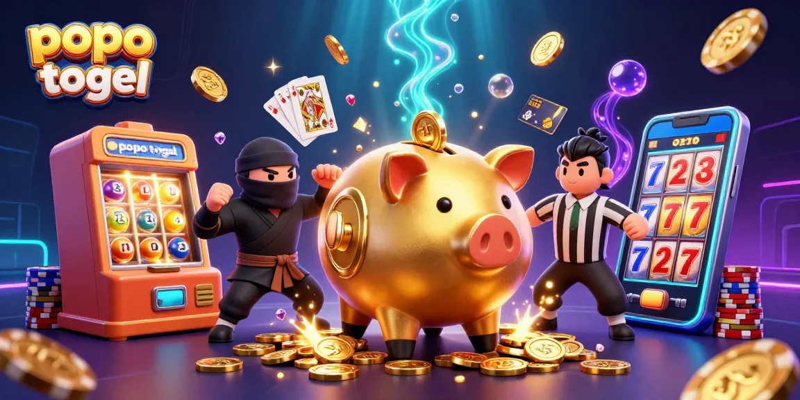 Experience thrilling action in popo togel as golden coins cascade in this vibrant lottery scene.