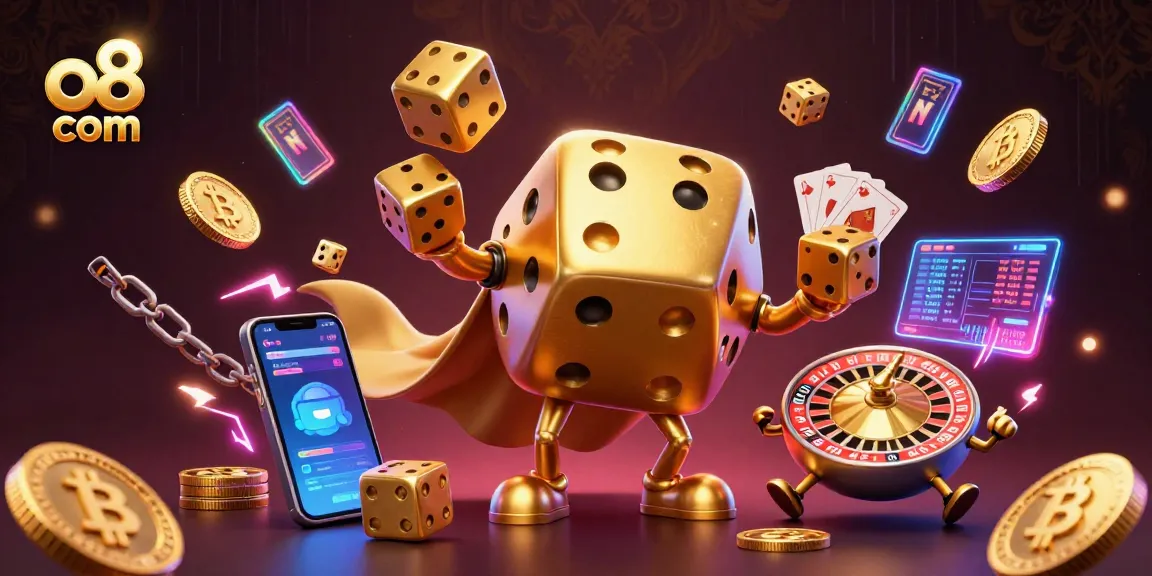 Engage with thrilling games at o8 com featuring dynamic golden dice and cryptocurrency elements.