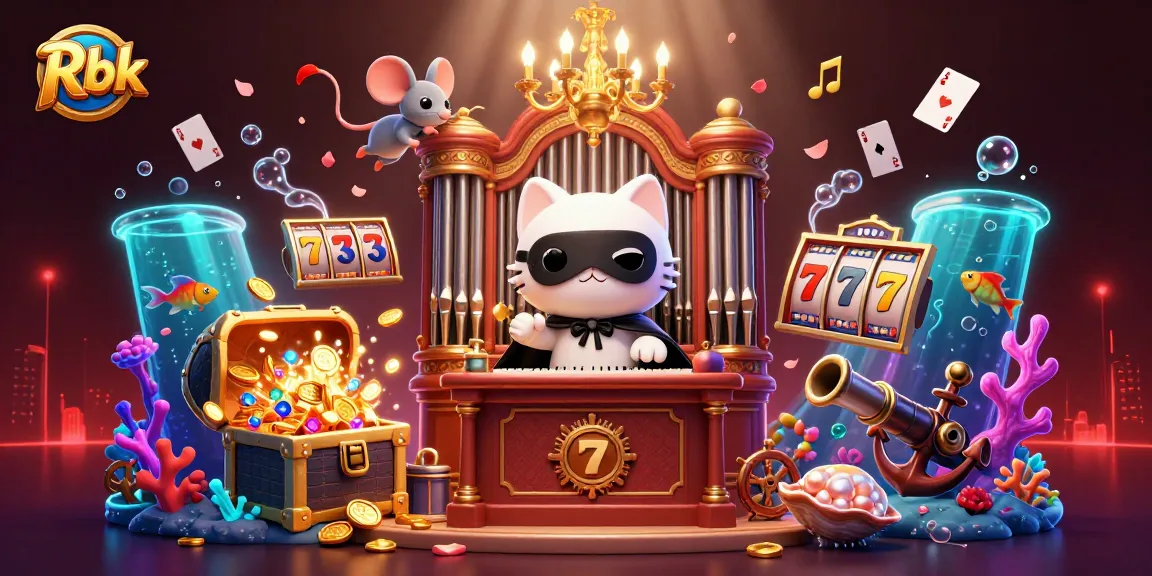 Rbk wins big at the casino with vibrant slot reels, dynamic characters, and rich treasures.